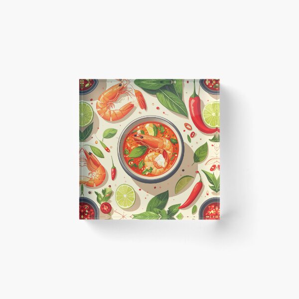 Item preview, Tom Yum Thai Food Pattern designed and sold by MIXER'07.