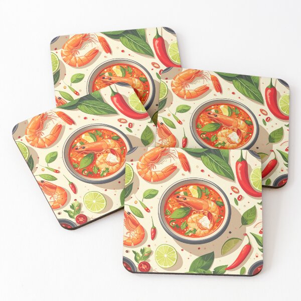 Item preview, Patrón de comida tailandesa Tom Yum designed and sold by MIXER'07.
