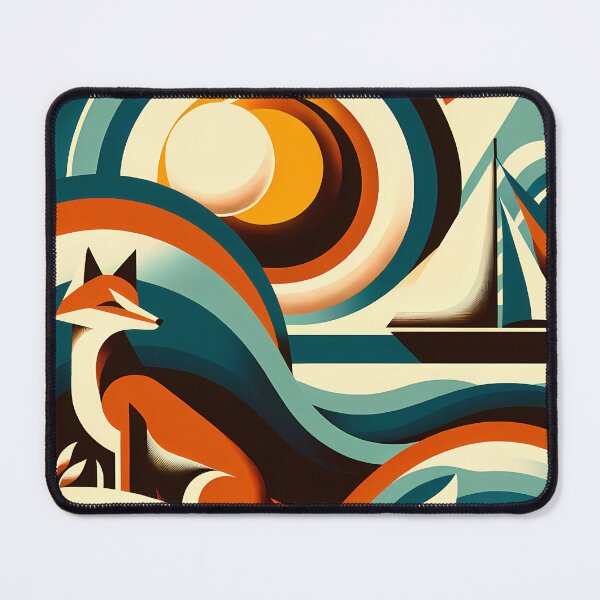 Item preview, Geometric Fox and Sailboat Sunset designed and sold by InkSmithery.