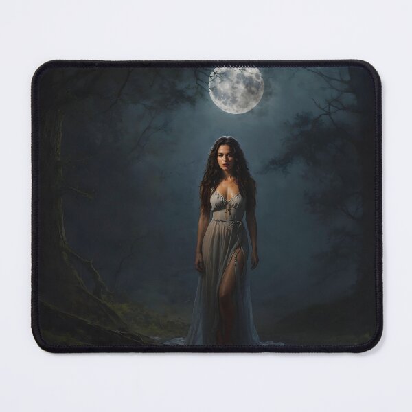 Item preview, Moonlit Enchantress – Dark Fantasy Forest Portrait designed and sold by ShadeScapeArt.