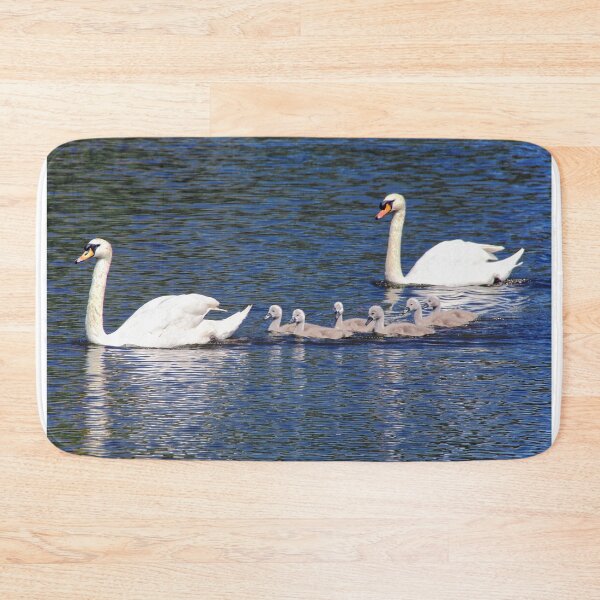 Item preview, Cute swan family outing designed and sold by ChimaHome.