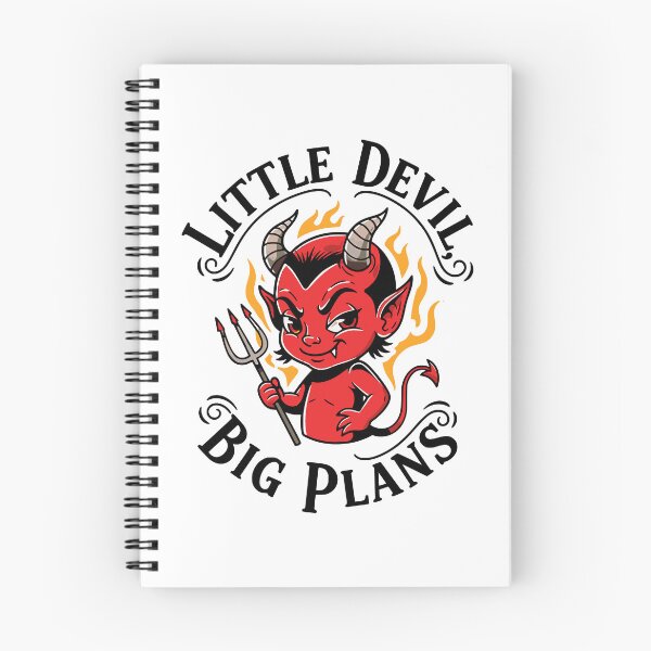 Item preview, Little Devil Big Plans  - Cute Red Devil Cartoon Mascot designed and sold by AnAzArt.