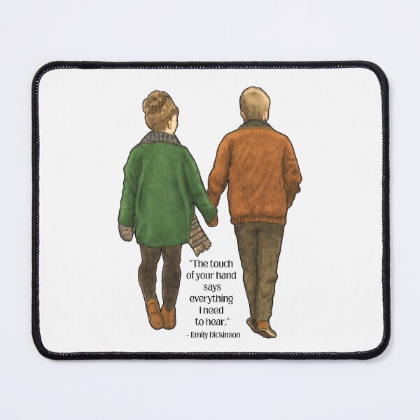Item preview, Couple Holding Hands and Walking, with Quote designed and sold by JoyfulWhimsy.