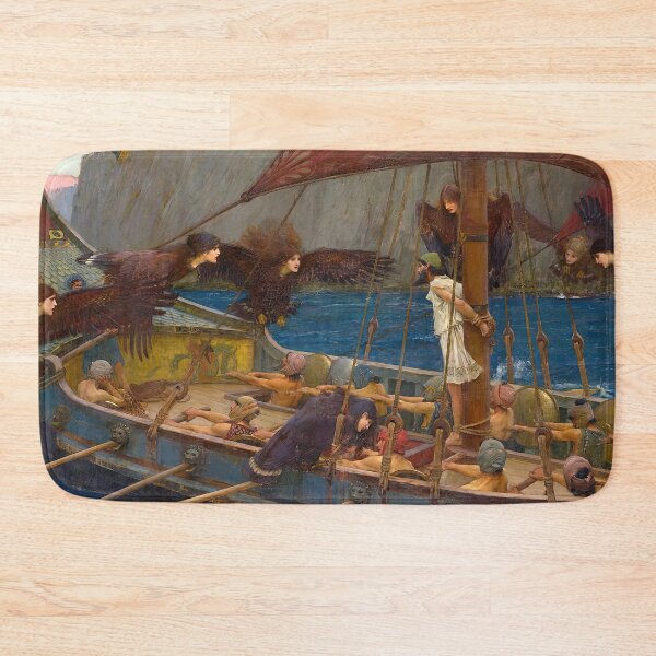Item preview, Ulysses Sirens Odyssey Greek Mythology Art designed and sold by Retr0Tshirts.