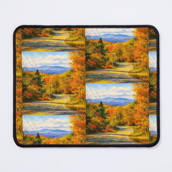 Item preview, Mountain View Road in Autumn designed and sold by Vermont Gifts and Art.