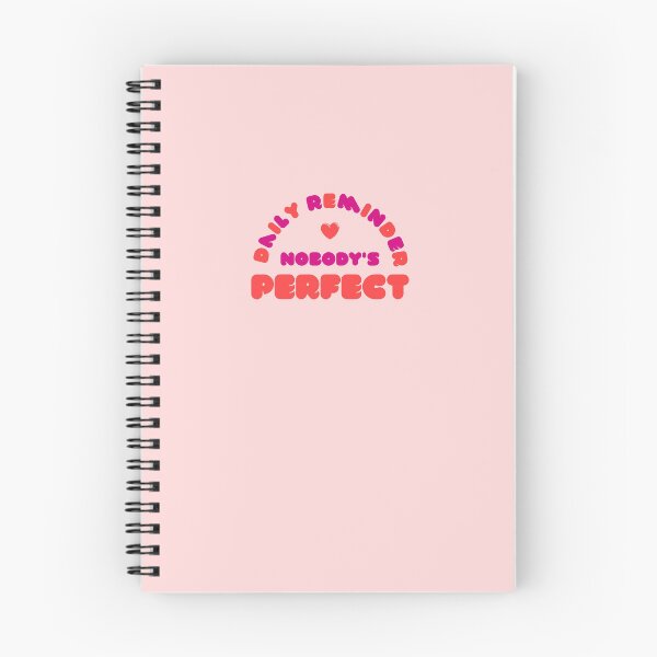 Item preview, DAILY REMINDER... NOBODY'S PERFECT | RED AND PINK designed and sold by thehappyintrovert .
