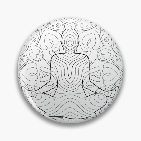 Item preview, Abstract Tribal Meditation Mandala Yoga Lotus designed and sold by Shoot-The-Moon.