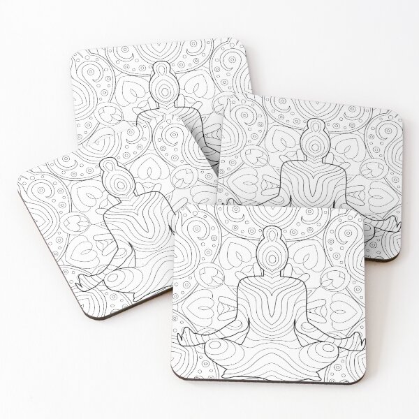 Item preview, Abstract Tribal Meditation Mandala Yoga Lotus designed and sold by Shoot-The-Moon.