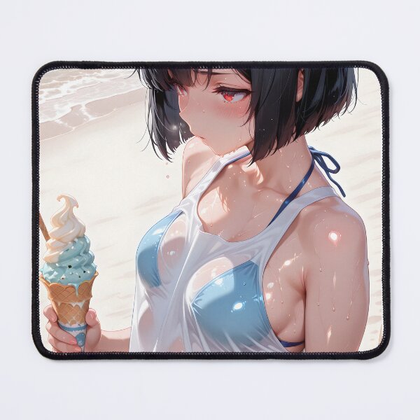 Item preview, Girl Enjoying Ice Cream At The Beach designed and sold by DrNoSkill.