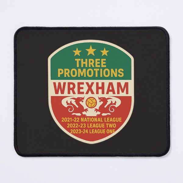 Item preview, Wrexham Three Promotions Sticker designed and sold by kujta123.