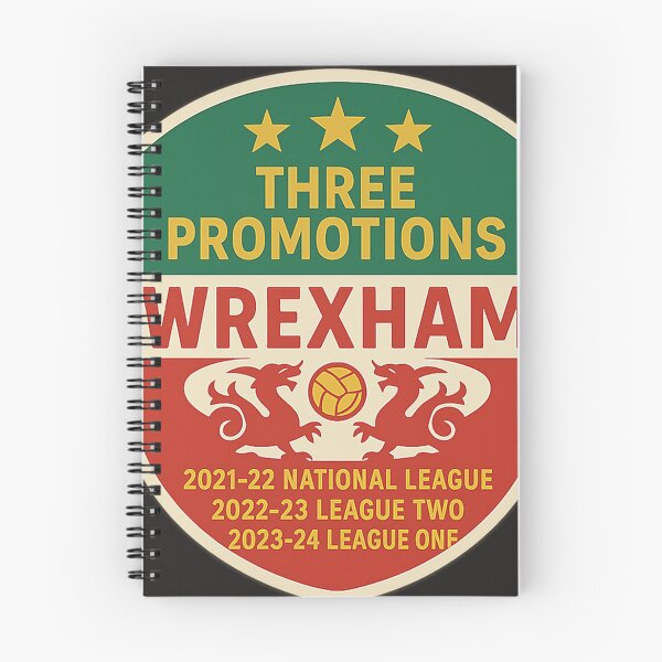 Item preview, Wrexham Three Promotions Sticker designed and sold by kujta123.