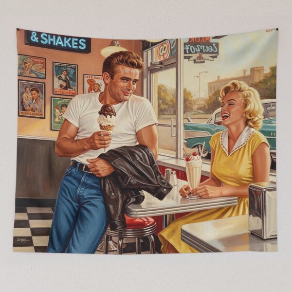 Item preview, Malt Shop Memories: Iconic Duo Retro Treats Art designed and sold by Art's Diner.