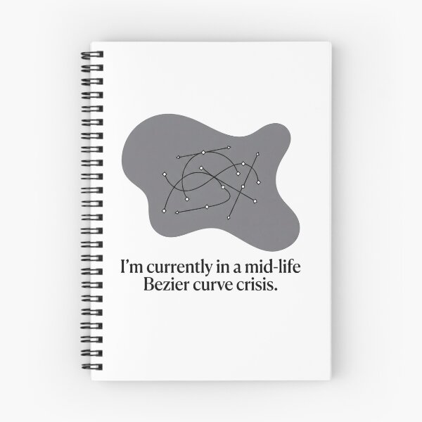 Item preview, I'm currently in a midlife Bezier curve crisis designed and sold by SocialStaticz.