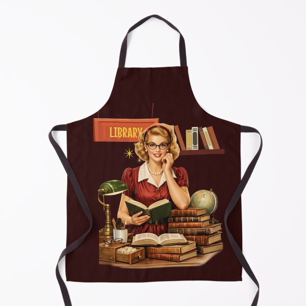 Item preview, Vintage Pin-Up Librarian – Retro Book Lover Girl Illustration designed and sold by Bea May Bombshell Studio.
