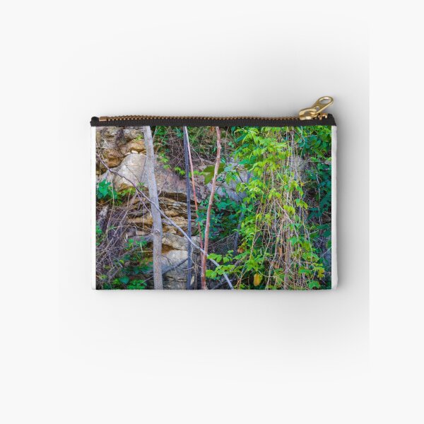 Item preview, Overgrown Garden Wall With Vines, Branches, and Rough Stone Texture designed and sold by Nmallia.