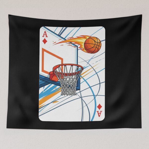 Item preview,  Ace of Swish – Basketball Playing Card Art designed and sold by Dzblack.