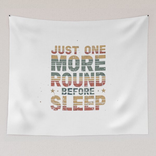 Item preview, Just One More Round Before Sleep – Night Gaming Humor Shirt designed and sold by KapiPrint.