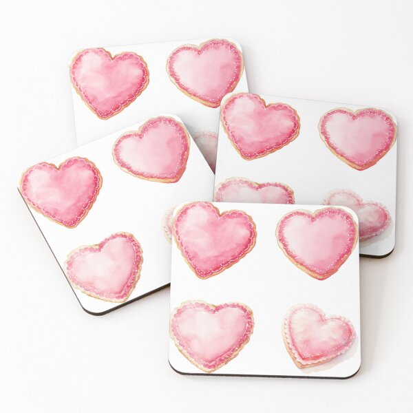 Item preview, Mini Cute heart sugar cookies sticker pack designed and sold by MendaciousMina.