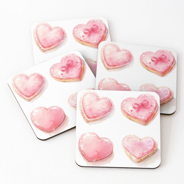 Item preview, Mini Cute heart sugar cookies sticker pack designed and sold by MendaciousMina.