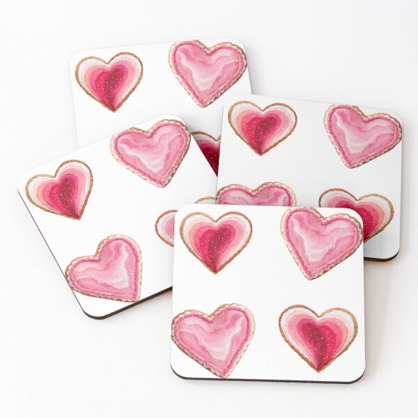 Item preview, Mini Cute heart sugar cookies sticker pack designed and sold by MendaciousMina.