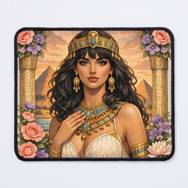 Item preview, Sophisticated Art Nouveau Cleopatra Light Academia Heritage Print designed and sold by BorgSpareParts.