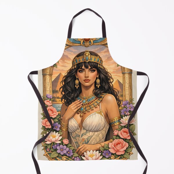 Item preview, Sophisticated Art Nouveau Cleopatra Light Academia Heritage Print designed and sold by BorgSpareParts.