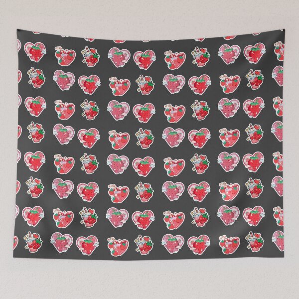 Item preview, Mini Strawberry milkshake sticker sheet designed and sold by MendaciousMina.