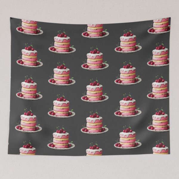 Item preview, Cake with cherries on top designed and sold by MendaciousMina.