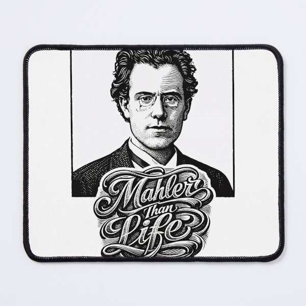Item preview, Mahler Than Life – Composer Wordplay Art designed and sold by ForeverPrintsOK.