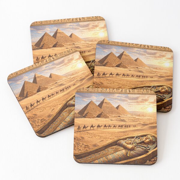 Item preview, Egypt desert scene with pyramids designed and sold by SpicyWind.