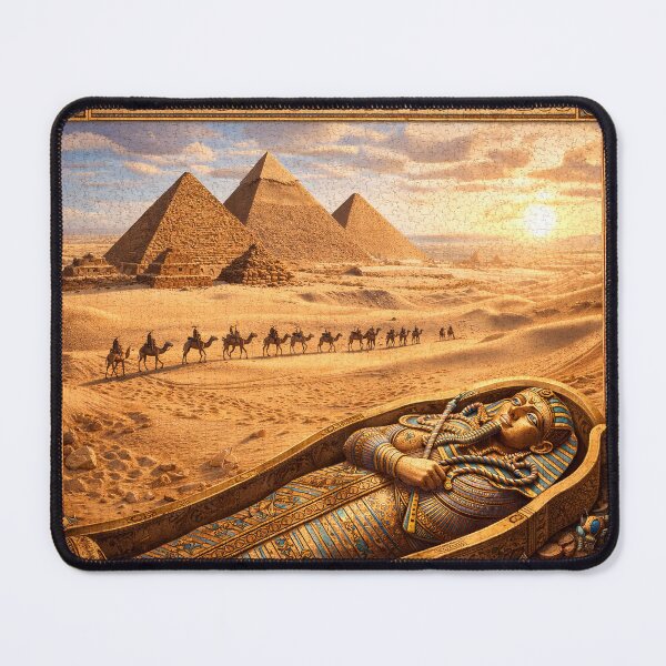 Item preview, Egypt desert scene with pyramids designed and sold by SpicyWind.