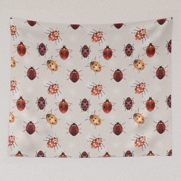 Item preview, Ladybug Field Guide Poster designed and sold by WyrdandWoven.