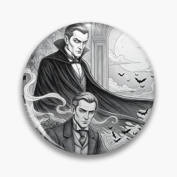 Item preview, Dracula and Renfield gothic moonlit study designed and sold by Shoot-The-Moon.