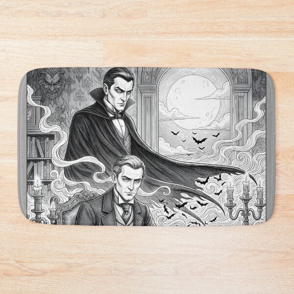 Item preview, Dracula and Renfield gothic moonlit study designed and sold by Shoot-The-Moon.