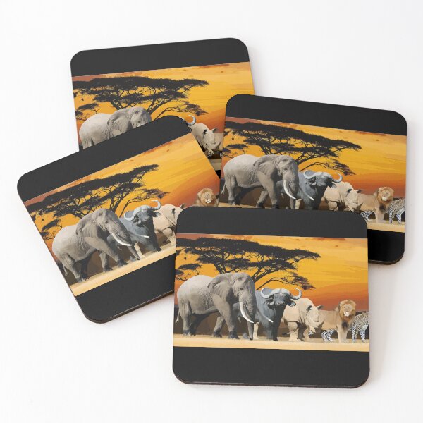 Item preview, The Big 5 of wildlife in Africa designed and sold by KAUKUDESIGNS.