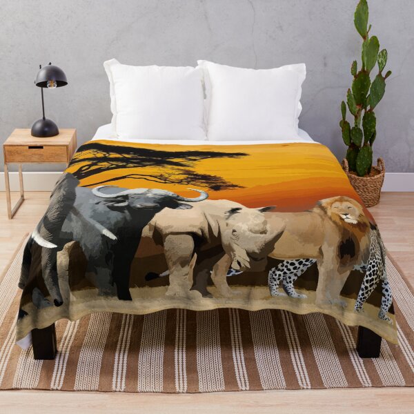 Item preview, The Big 5 of wildlife in Africa designed and sold by KAUKUDESIGNS.