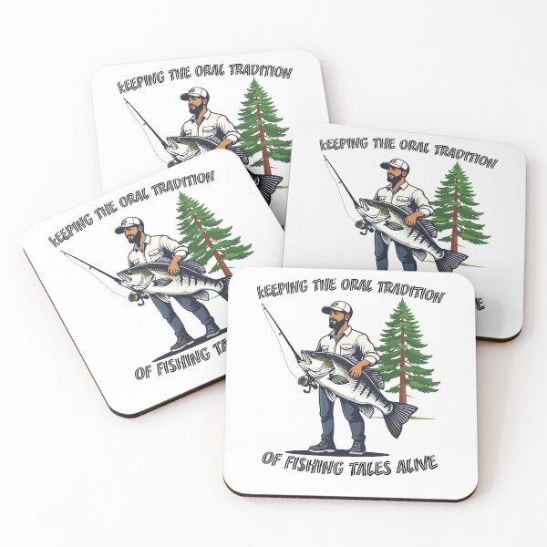 Item preview, Keep the oral tradition of fishing tales alive fishing illustration designed and sold by Art-Horizon.