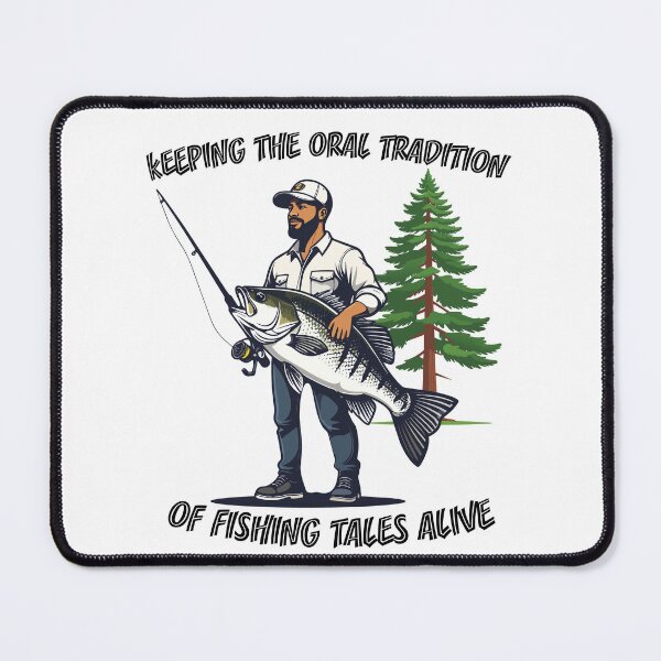 Item preview, Keep the oral tradition of fishing tales alive fishing illustration designed and sold by Art-Horizon.