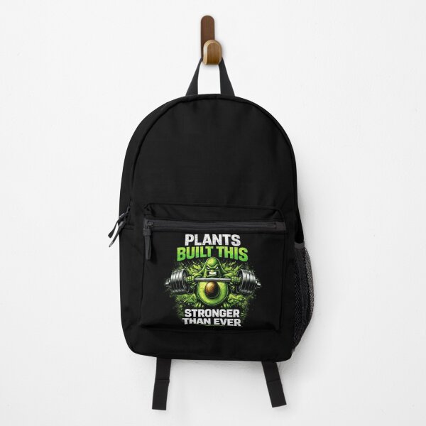 Item preview, Plants Built This – Stronger Than Ever | Vegan Muscle Avocado funny shirt designed and sold by VibeOffline Studio.