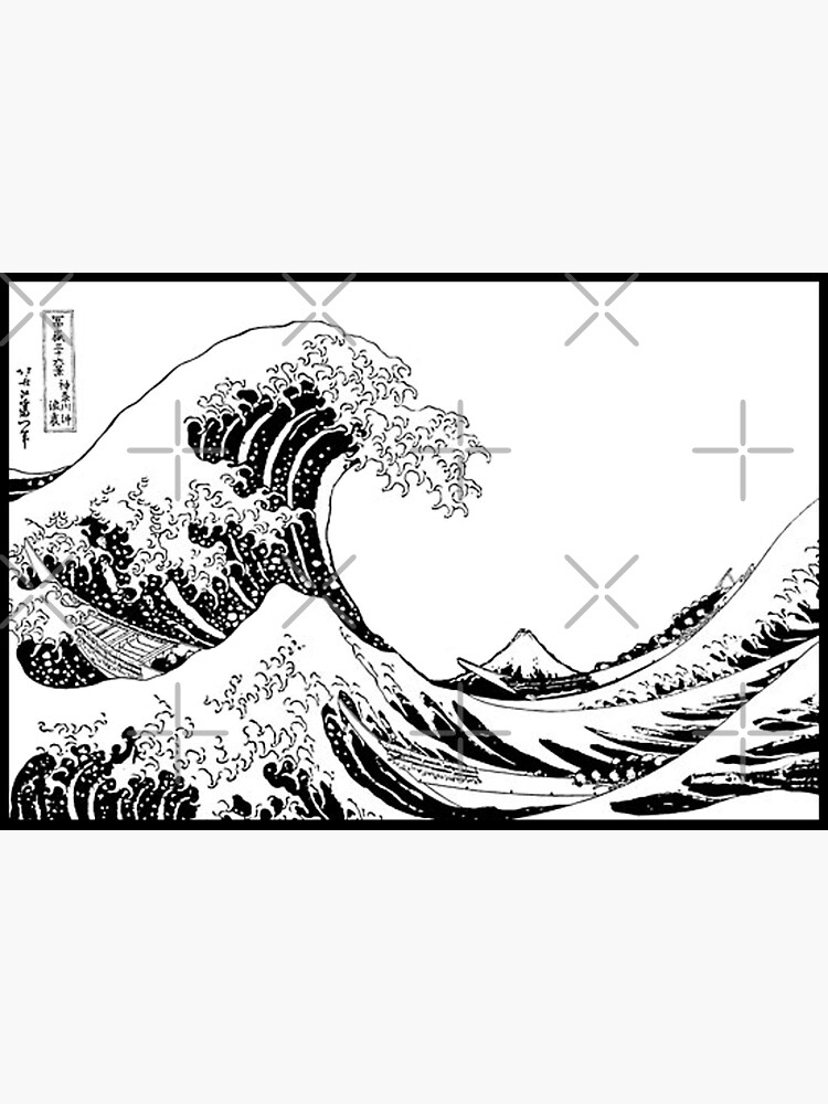 The Great Wave Off Kanagawa Sticker For Sale By Rmorra Redbubble