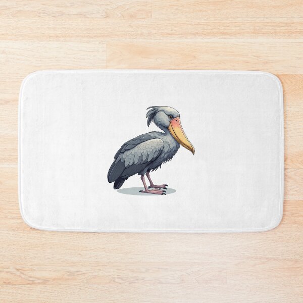 Item preview, A detailed illustration of a grey pelican with a distinctive long beak and elegant feathers. designed and sold by cave-canvas.