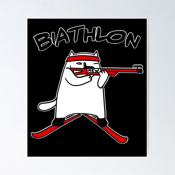 Item preview, Biathlon cat designed and sold by eri-morie.