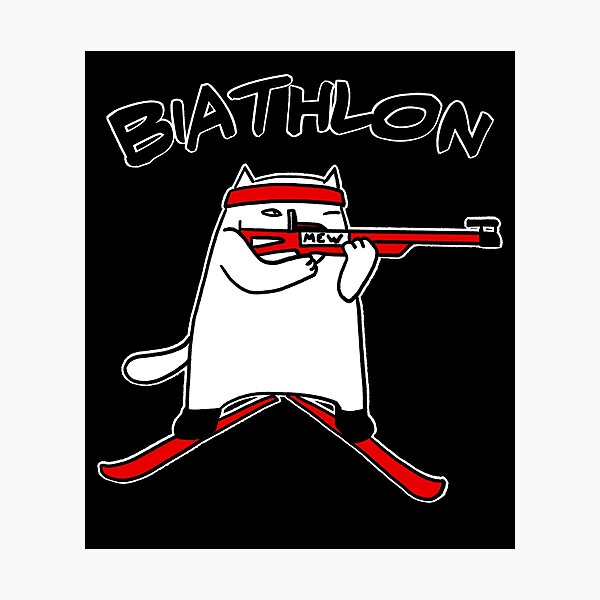 Item preview, Biathlon cat designed and sold by eri-morie.