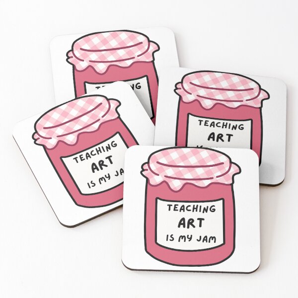 Item preview, teaching art is my jam funny pun teacher quote gift designed and sold by phoebescribble.
