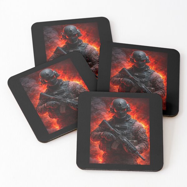 Item preview, Elite Tactical Soldier – Cinematic Military Warrior Art designed and sold by ArtVoyageShop.
