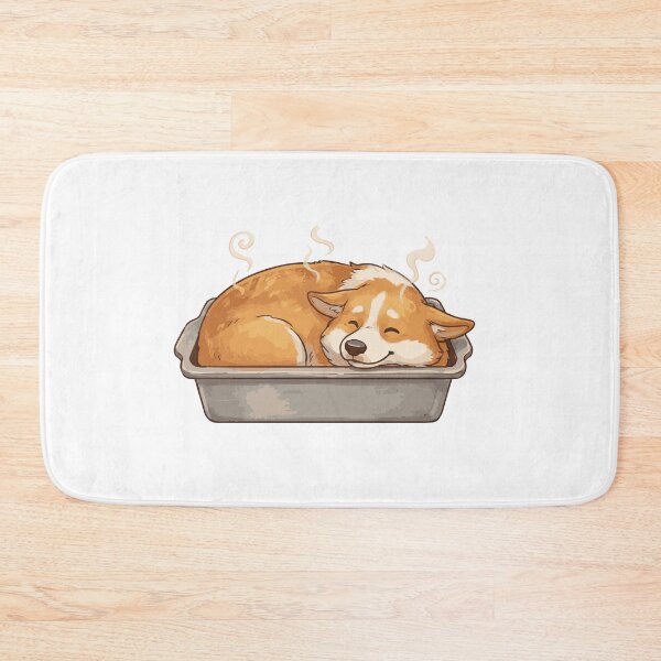 Item preview, Freshly Baked Loaf Corgi Bread Pun designed and sold by Petzzz.