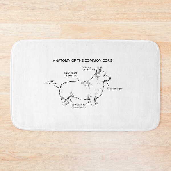 Item preview, Anatomy Of A Corgi Loaf Funny Diagram designed and sold by Petzzz.