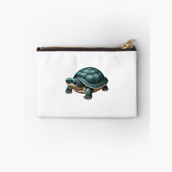 Item preview, Artistic depiction of a green turtle with intricate shell patterns, showcasing its unique features. designed and sold by cave-canvas.