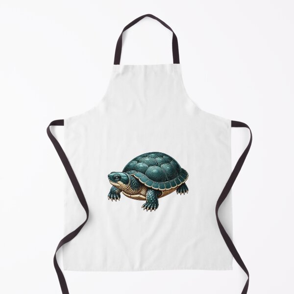 Item preview, Artistic depiction of a green turtle with intricate shell patterns, showcasing its unique features. designed and sold by cave-canvas.