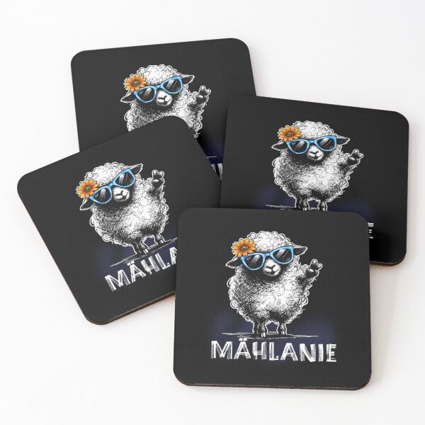 Item preview, Mählenie Cool Sheep Illustration Funny Wordplay designed and sold by CreareAT.